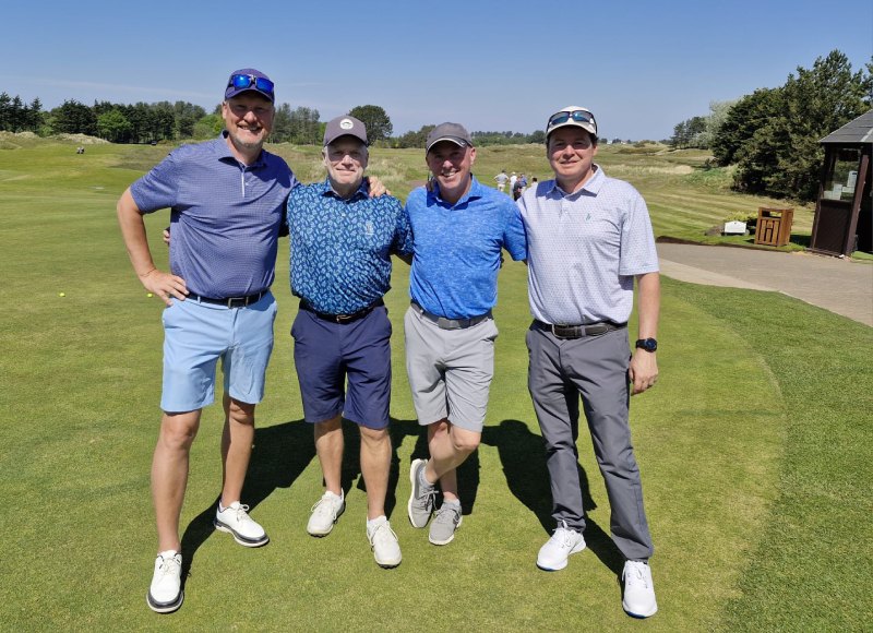 Jim Wolf — Group of 4 golfers, May 2025